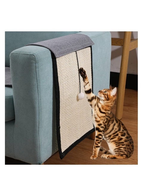Cat Scratching Mat Sofa Furniture Protector, Natural Sisal Cat Scratching Pad, Couch Cover Guard, Cat Grinding Claw Toy