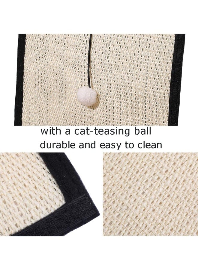 Generic Cat Scratching Mat Sofa Furniture Protector, Natural Sisal Cat Scratching Pad, Couch Cover Guard, Cat Grinding Claw Toy  - Image 3