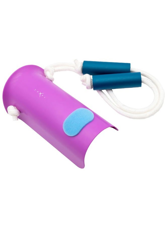 Luxet Sock Aid Device for Seniors, Puller Sock Helper Easy On Easy Off, Sock Assist Device for Elderly with Foam Handles, Wide Sock Aide for Compression Socks Device to Assist Putting on Socks (Pink) - Image 2