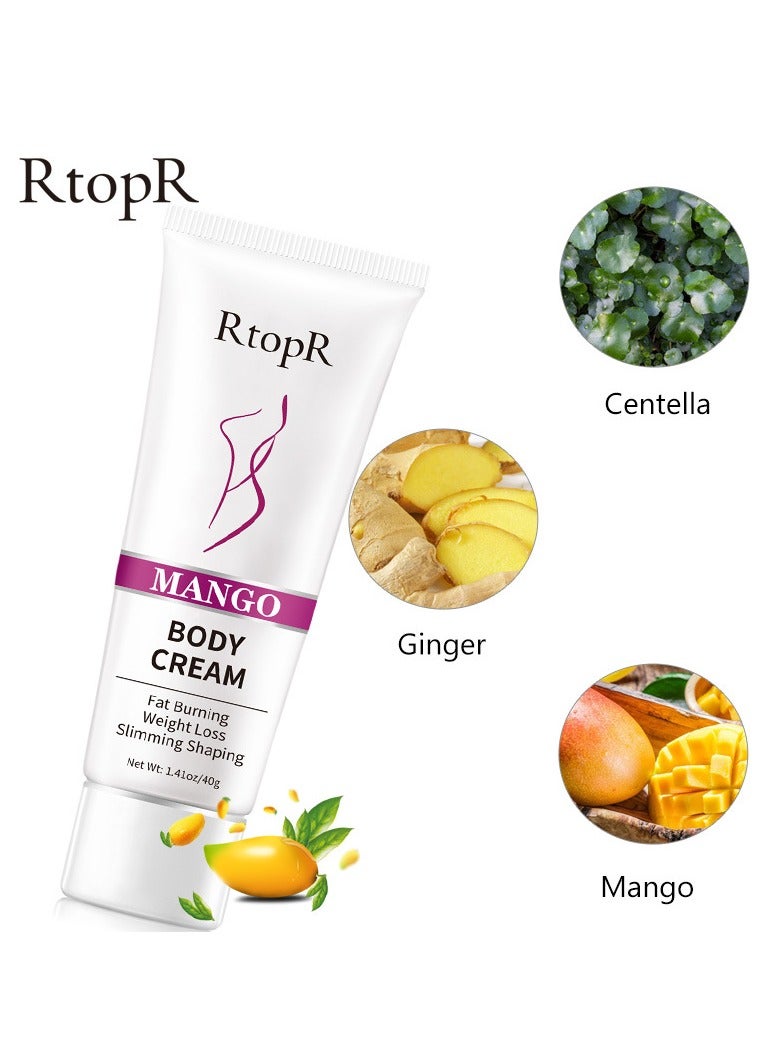 RtopR Mango Body Cream 40g, Improve Metabolic System, Better Stimulate Fat, Effectively Prevent And Inhibit Fat Synthesis, Ideal Plasticity, Body Massage Cream - Image 5