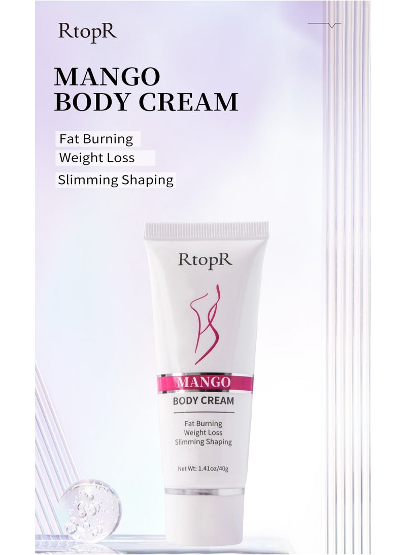 RtopR Mango Body Cream 40g, Improve Metabolic System, Better Stimulate Fat, Effectively Prevent And Inhibit Fat Synthesis, Ideal Plasticity, Body Massage Cream - Image 4
