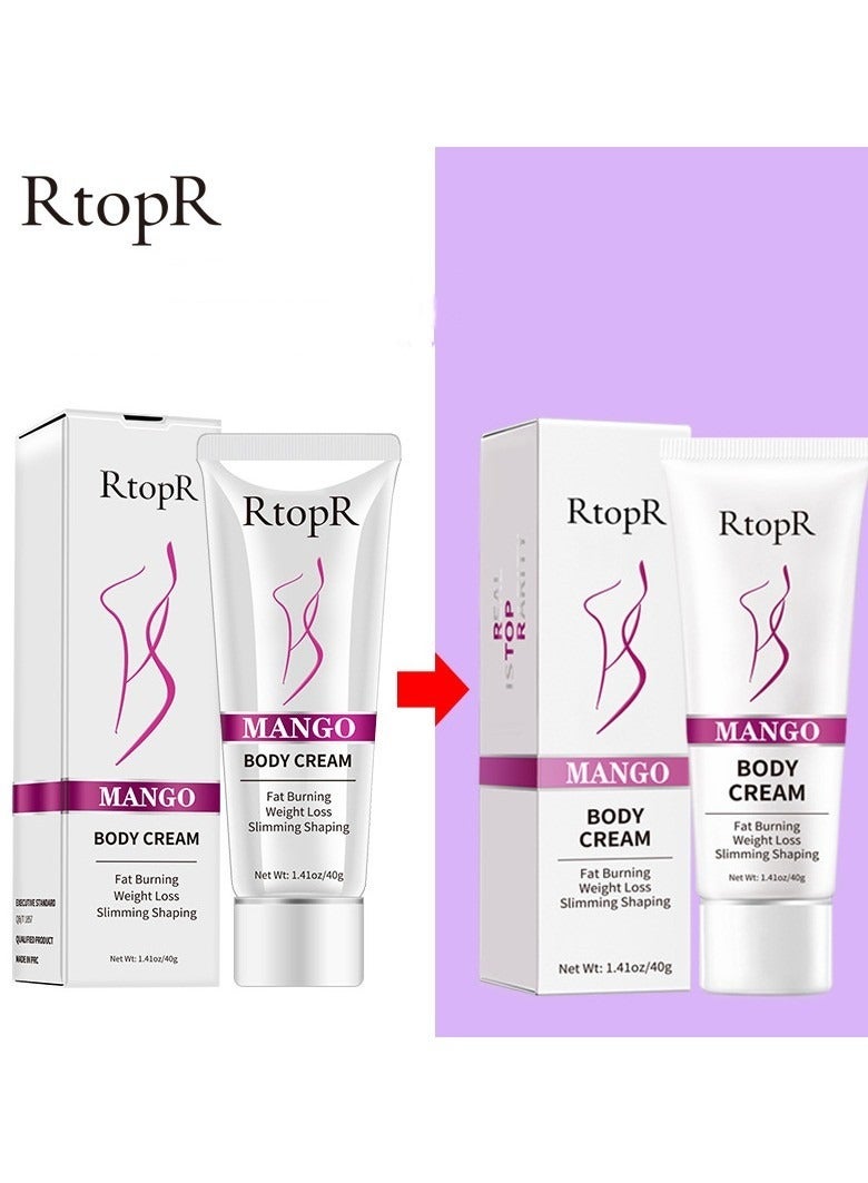 RtopR Mango Body Cream 40g, Improve Metabolic System, Better Stimulate Fat, Effectively Prevent And Inhibit Fat Synthesis, Ideal Plasticity, Body Massage Cream - Image 1