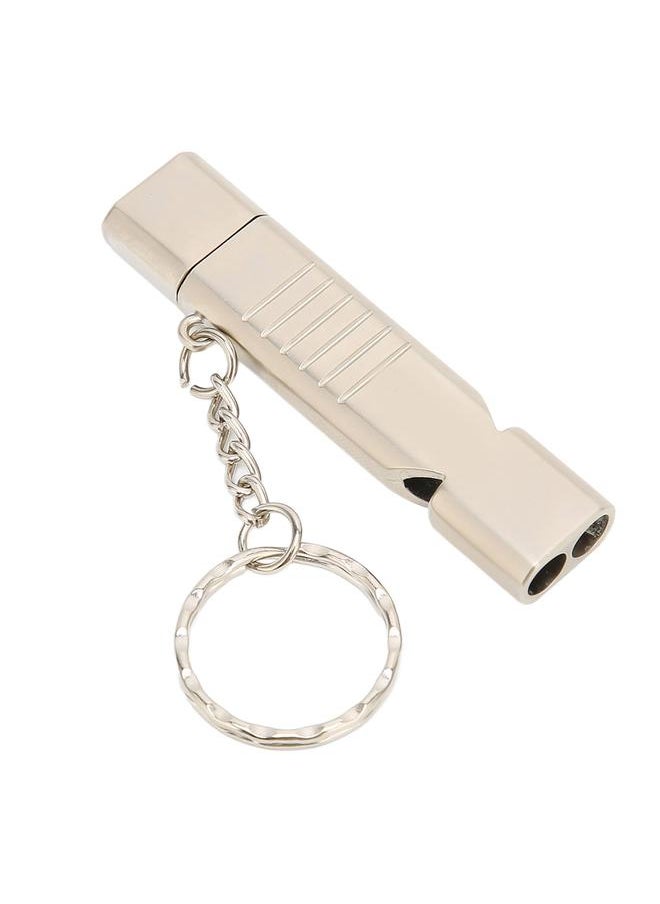 Thoraya Whistle USB flash drive sos outdoor waterproof whistle USB flash drive USB2.0 flash memory stick high speed flash drive flash drive thumb drive aluminum alloy with keychain silver 256GB  - Image 4