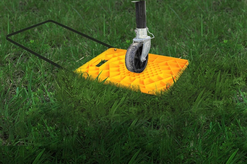 Camco Practical versatile construction Large RV Stabilizing Jack Pad With Handle, Helps Prevent Jacks From Sinking, 14 Inch x 12 Inch Pad - 2 Pack Varied global sizing picks - Image 4