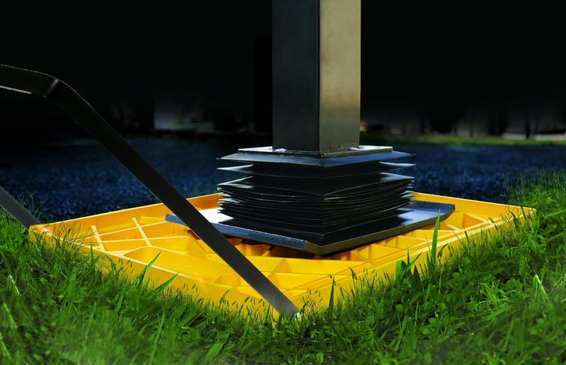 Camco Practical versatile construction Large RV Stabilizing Jack Pad With Handle, Helps Prevent Jacks From Sinking, 14 Inch x 12 Inch Pad - 2 Pack Varied global sizing picks - Image 2