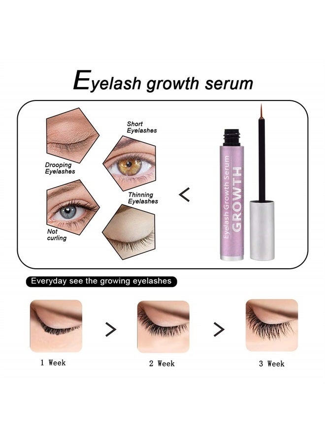 MBOSS Premium Eyelash Growth Serum, Eyelash Enhancer & Natural Non-Irritating Eyelash Serum, Lash boost Serum for Longer, Fuller Thicker Lashes - Image 2
