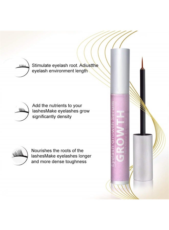 MBOSS Premium Eyelash Growth Serum, Eyelash Enhancer & Natural Non-Irritating Eyelash Serum, Lash boost Serum for Longer, Fuller Thicker Lashes - Image 3