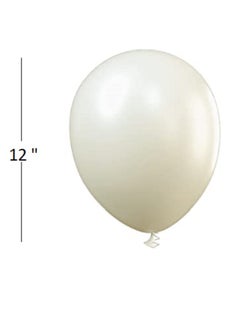 Boxwoods 100 Pcs Of Premium Sand White Balloons helium Quality For Birthdays Bridal Shower And Wedding Decorations  - Image 4