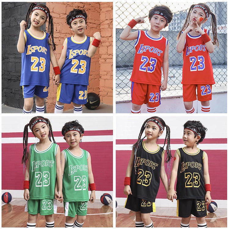 Children'S Basketball Suit Children'S Kindergarten Children'S Basketball Suit Suit Boys Baby Boys Primary School Students Training Suit Performance - Image 2