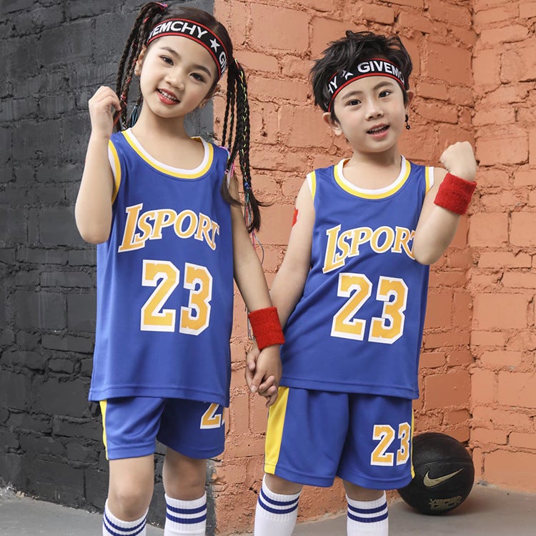 Children'S Basketball Suit Children'S Kindergarten Children'S Basketball Suit Suit Boys Baby Boys Primary School Students Training Suit Performance - Image 3
