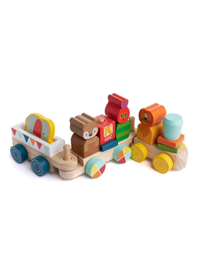 Kids Preferred World Of Eric Carle The Very Hungry Caterpillar Wooden Train Set, 12 Pieces  - Image 1