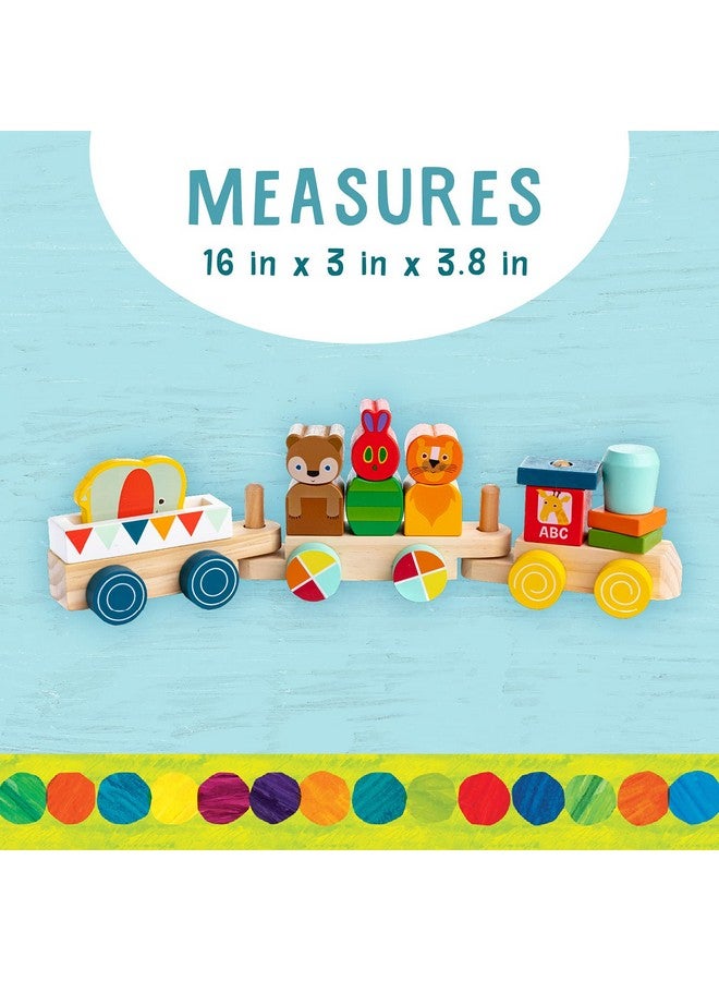 Kids Preferred World Of Eric Carle The Very Hungry Caterpillar Wooden Train Set, 12 Pieces  - Image 5