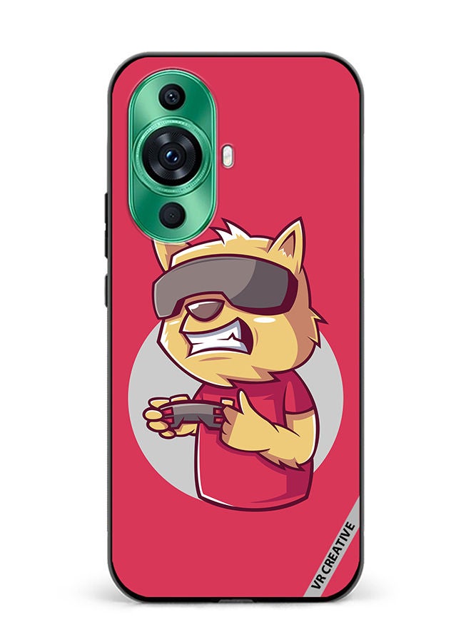 VR CREATIVE Protective Case Cover For Huawei nova 11 Gamer Cat Design Multicolour - Image 1