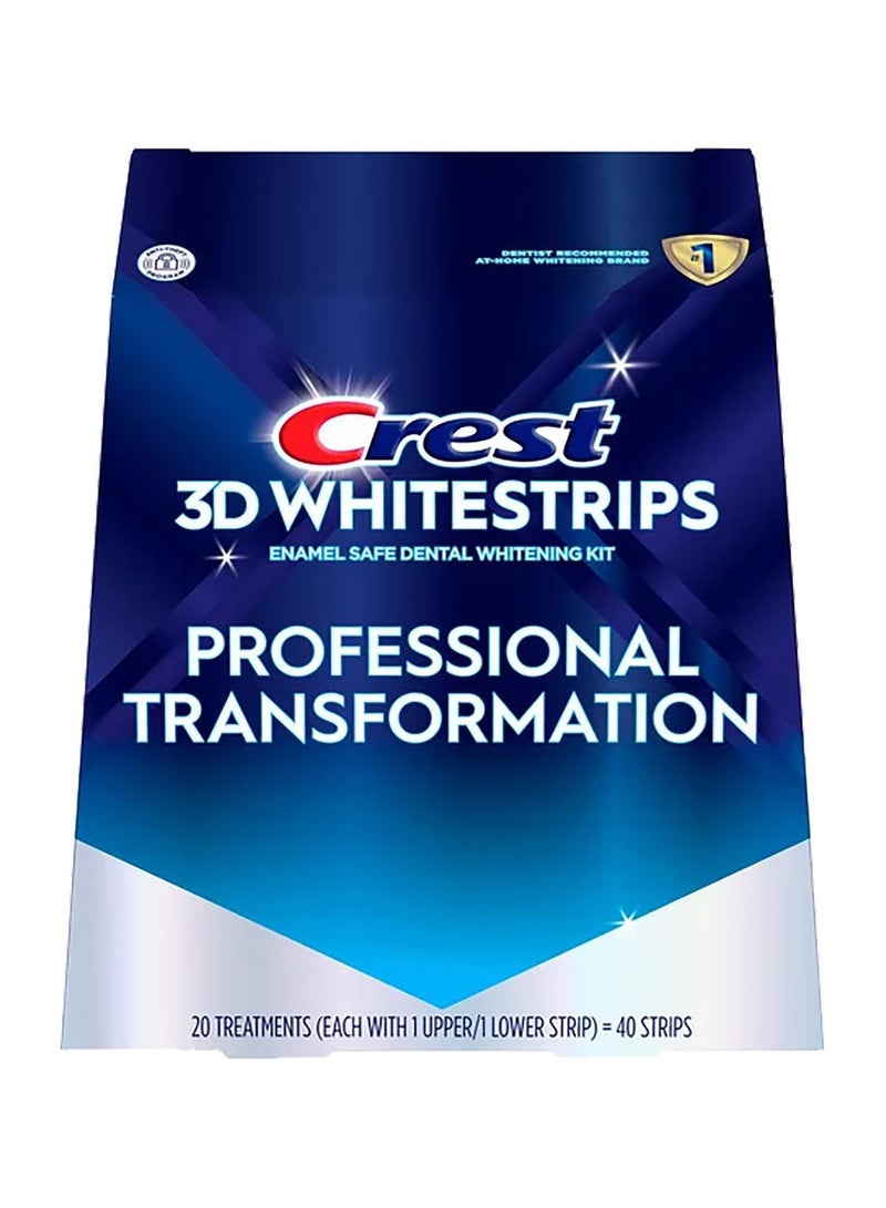 Crest 3D Whitestrips Professional Transformation Teeth Whitening Kit - 40 Strips