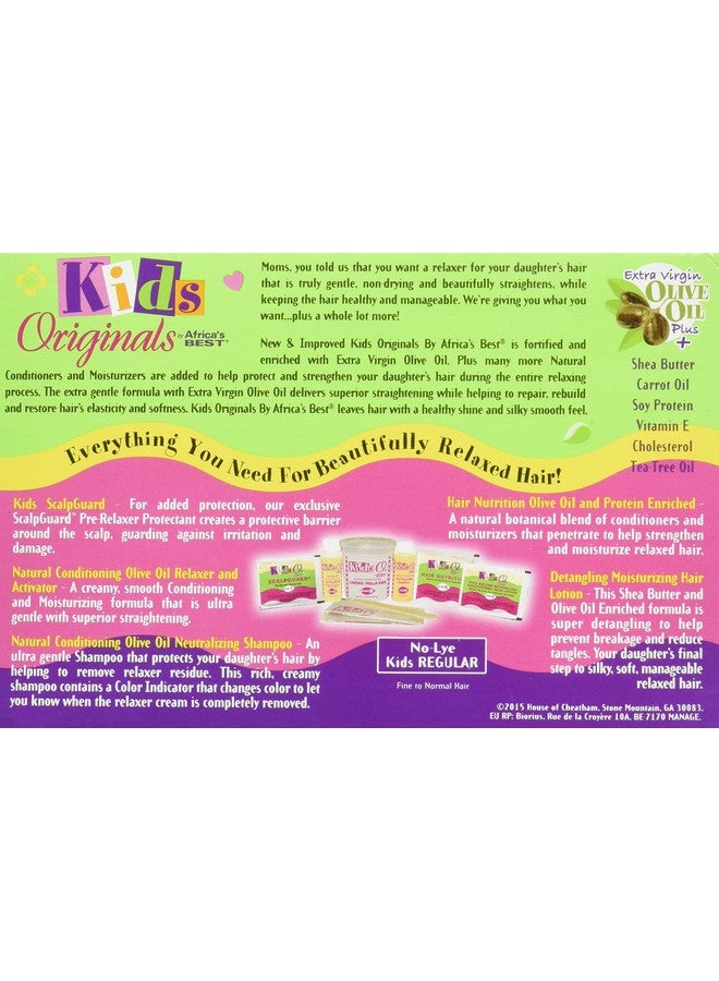 Originals by Africa's Best Kids Natural Conditioning Relaxer System With Scalpguard (Regular Kit) Fortified And Enriched With Our Special Herbal Blend Protect And Strengthen Your Child’S Hair  - Image 4