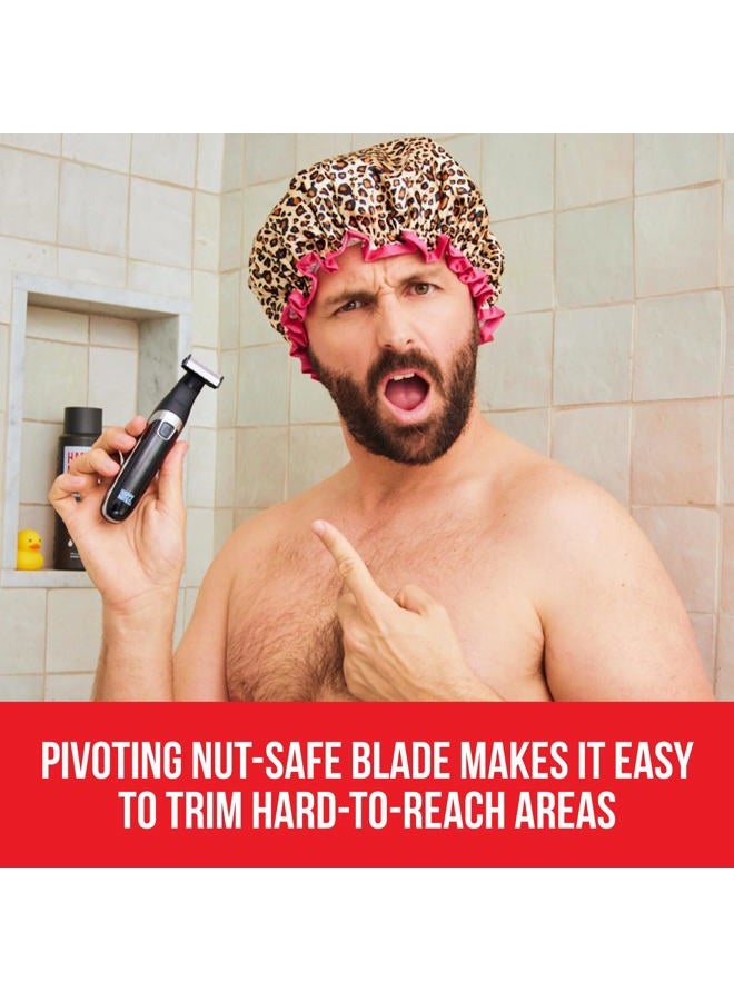 HAPPY NUTS The Ballber™ Electric Body Hair Trimmer for Men - Mens Body Groomer Kit for Privates - IPX7 Waterproof Shaver for Hard to Reach Areas - Image 3