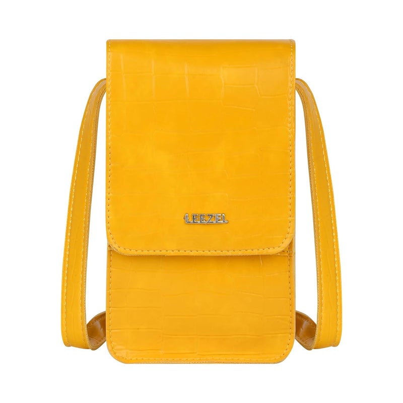 LEEZEL Women's Girls Wallet Sling Bag for Mobile Cell Phone Holder - Image 1
