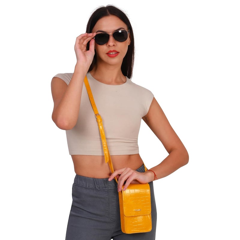 LEEZEL Women's Girls Wallet Sling Bag for Mobile Cell Phone Holder - Image 4