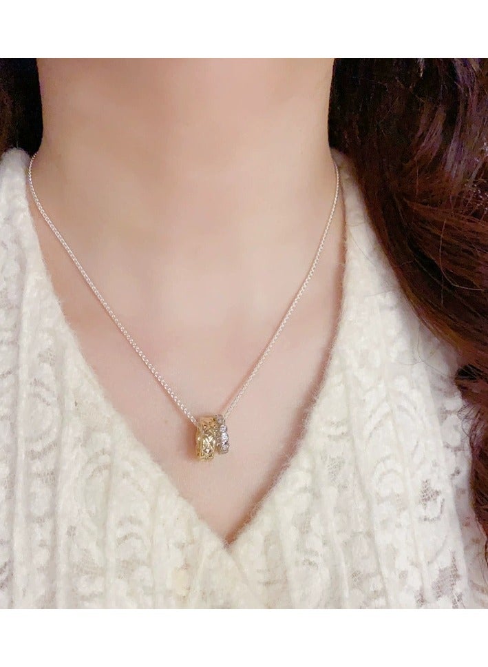 Goolsky Minimalist Circle Necklace for Women – Light Luxury Small-Brand Design, Elegant Sweater Chain Accessory  - Image 3