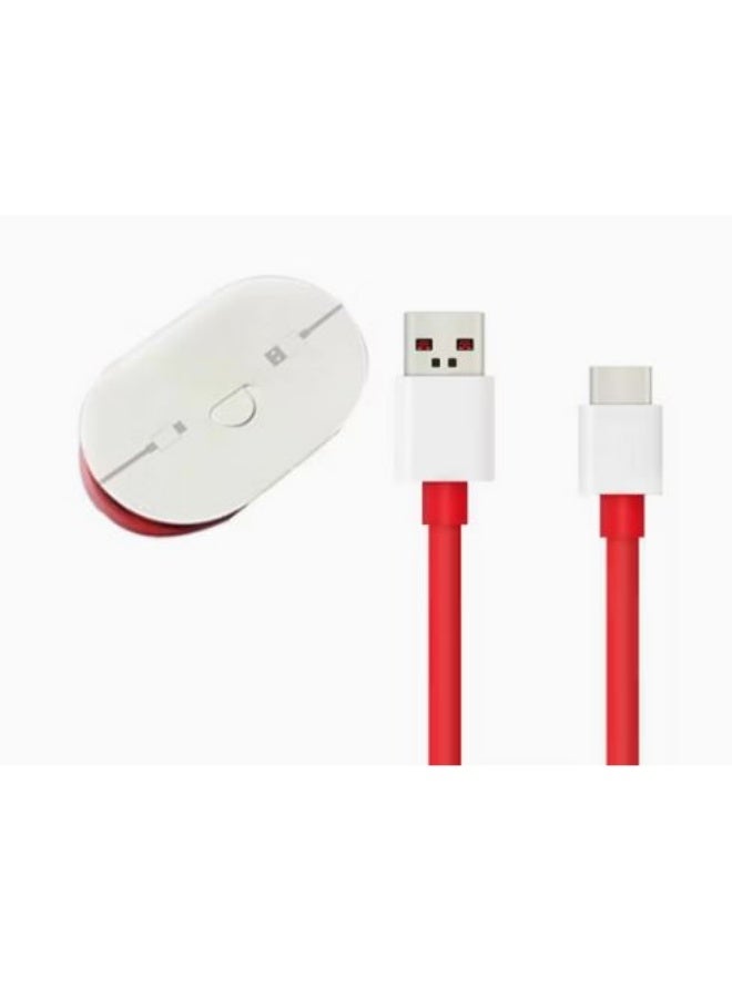 وان بلس وان شاحن Supervooc بقوة 100 واط متوافق مع هواتف OnePlus 13S، 13، 12، 13R، 11، 10، 9 Pro، 12R، 10T، 10R، 8T، 8، 7T، 7 Pro، Open Pad Nord CE 3، 4، N30، N20، N10، 9R، مع كابل شحن أبيض. - Image 4