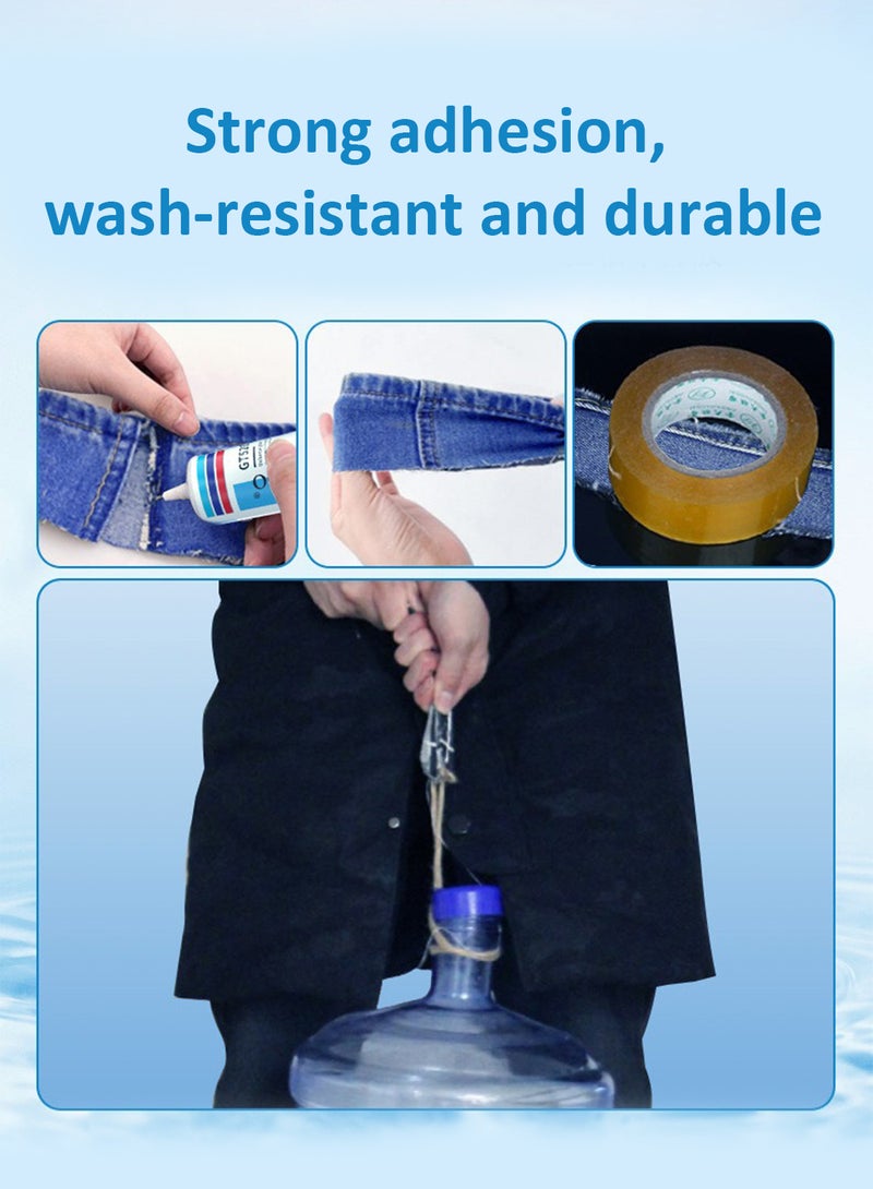 AOGO Universal Glue, Slow Dry Clear Waterproof Leather Repair Glue with Precision Tip for Clothing, Pants, Seats, Bags 60ml  - Image 5