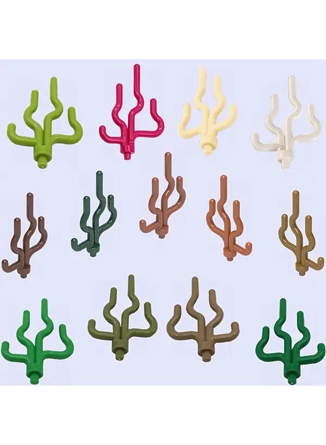 Set of 15 or 16 Mini Plant Seaweed Building Blocks with Black Base for DIY Farm Vegetable Scenes - Image 2