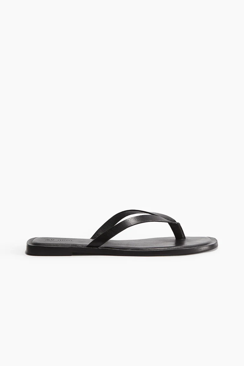 H&M Leather flip-flops