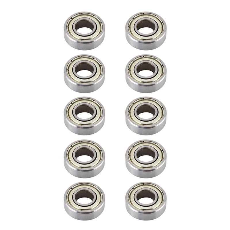 10 قطع من كرات معدنية مصغرة درع محامل كروية 8x19x6mm من الفولاذ الكربوني للآلات - Image 2