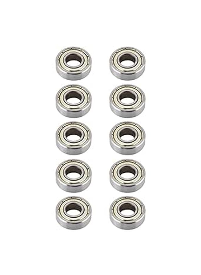 10 قطع من كرات معدنية مصغرة درع محامل كروية 8x19x6mm من الفولاذ الكربوني للآلات - Image 1