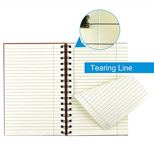 Coopay 4 Pack A5 Hardcover Spiral Notebook College Ruled Notebooks Journal Diary Planner Lined Notebook with Removable dividers for School Office Business Supplies, 8.3 x 5.5 inch - Image 3