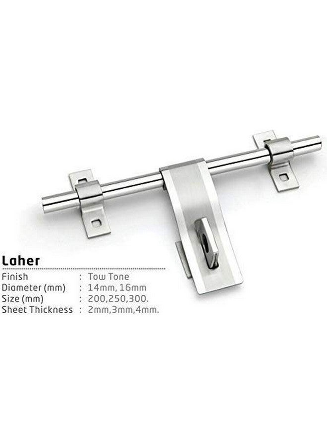 A To Z Laher 3Mm Main Door Kit Aldrop Set 10" For Wooden Door - Stainless Steel, Pull Handle