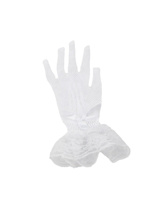 Women Lace Gloves Elegant Short Gloves Summer Gloves for Wedding Dinner Parties - Image 2