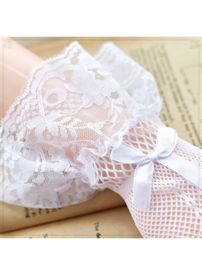 Women Lace Gloves Elegant Short Gloves Summer Gloves for Wedding Dinner Parties - Image 5