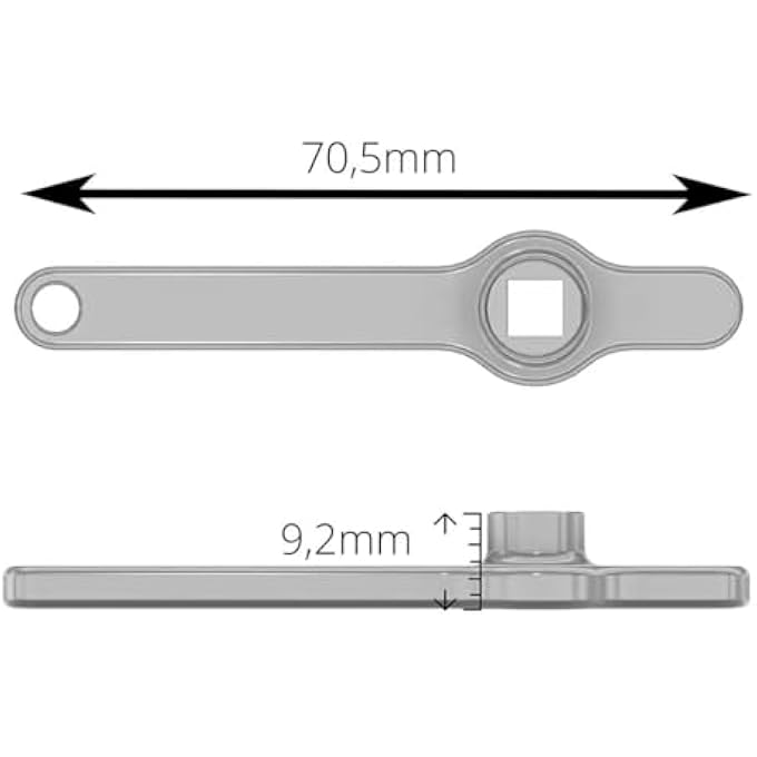 RADIATOR KEY RADIATOR VENT HANDLE 304 STAINLESS STEEL VENTILATION WRENCH FOR BLEEDING AND AIR VENT - Image 3