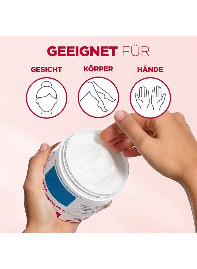 كريم يوريا سيكا لإصلاح البشرة، كريم يوريا سيكا لإصلاح وتجديد البشرة، مرطب للجسم للبشرة الجافة والخشنة والمتموجة، يحتوي على 10% يوريا ونياسيناميد، عطر منخفض التحسس، 400 مل - Image 2