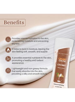Glamveda Cocoa Butter & Almond Hydrating Body Lotion | Nourishes Skin | Even Skin Tone | All Skin Types | Pack Of 2  - Image 5