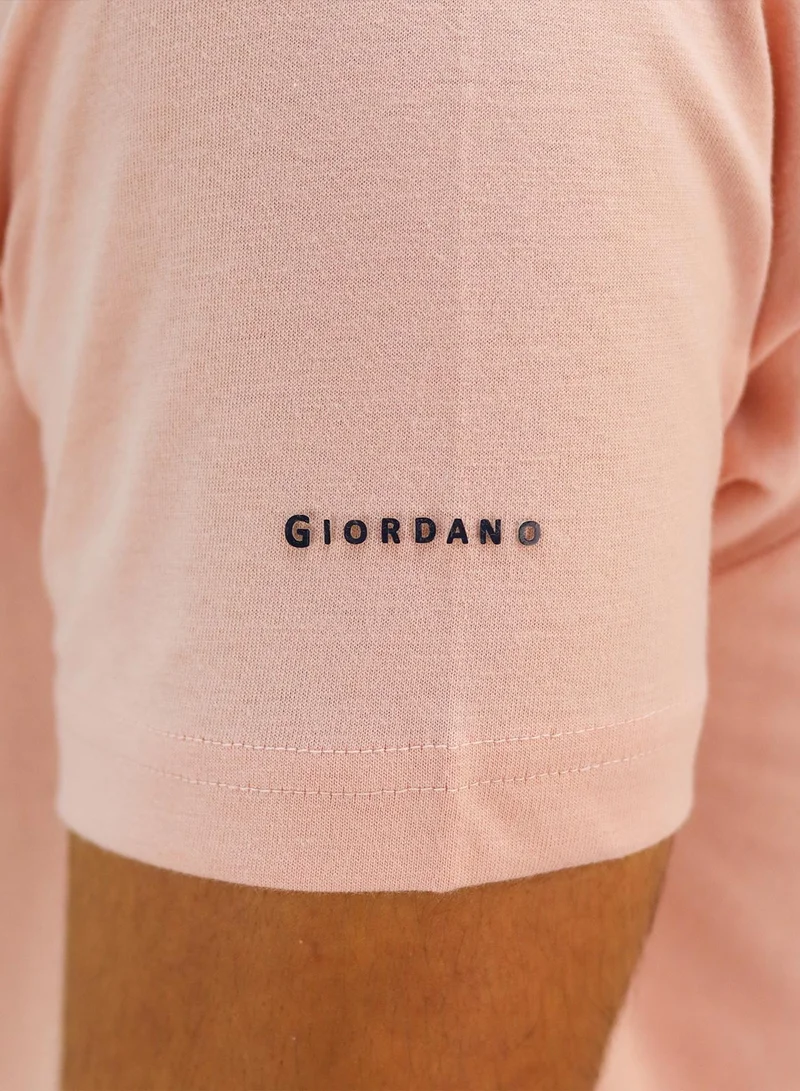 GIORDANO Men's Short Sleeve Crew neck Tee