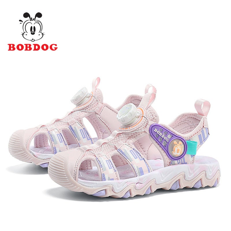 Babudou Kidsren'S Shoes Boys' Sandals Summer Baotou Non-Slip Soft Sole Medium And Large Kidsren'S Shoes For Boys - Image 1