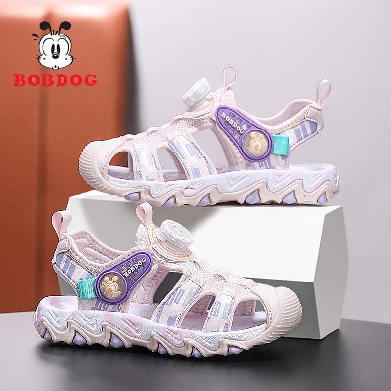 Babudou Kidsren'S Shoes Boys' Sandals Summer Baotou Non-Slip Soft Sole Medium And Large Kidsren'S Shoes For Boys - Image 5