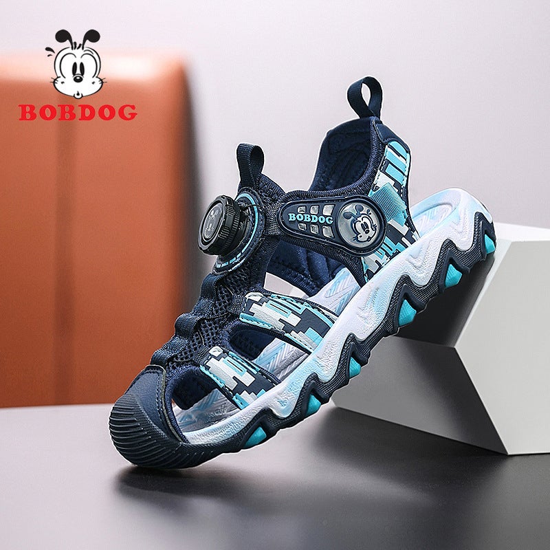 Babudou Kidsren'S Shoes Boys' Sandals Summer Baotou Non-Slip Soft Sole Medium And Large Kidsren'S Shoes For Boys - Image 4