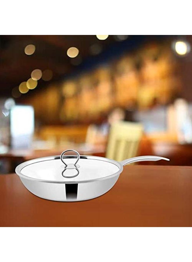 Shri & Sam Frypan with Stainless Steel Lid - Triplica (24 CM) - Image 2