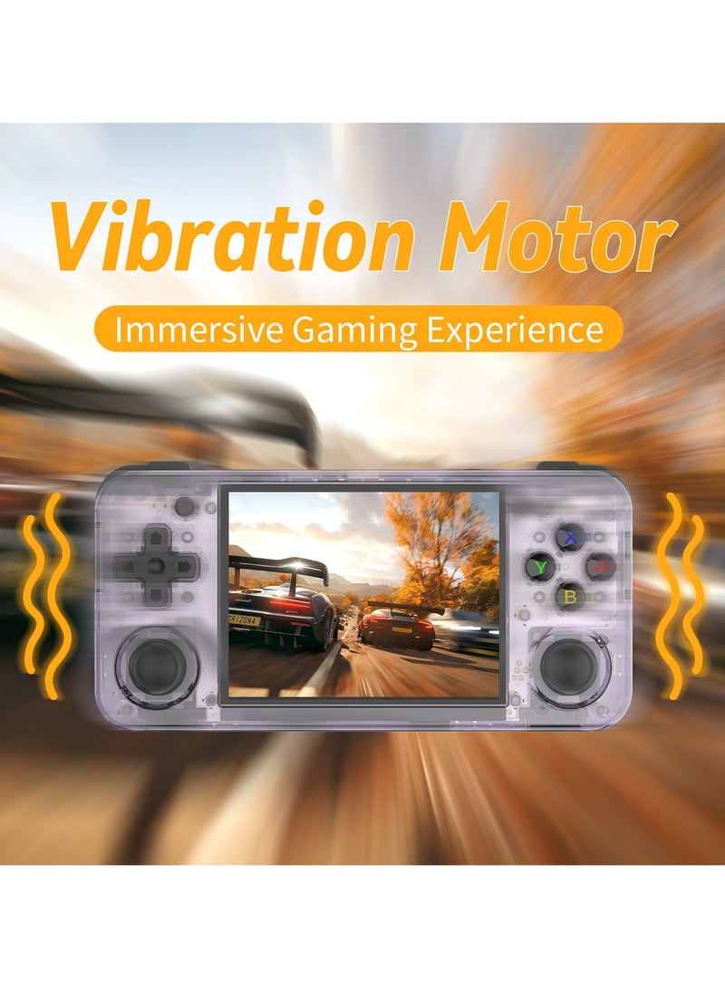 ANBERNIC  RG35XX H Retro Portable Game Console, Support 5G HDMI TV Output, WiFi, Bluetooth 4.2, 3.5" IPS Screen, Built-in Linux System with 64G TF Card 5515 Games Purple - Image 5