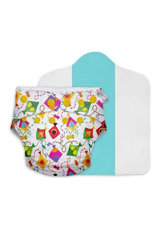 Superbottoms New Uno Freesize Cloth Diaper ; Cloth Diaper For Babies 3M To 3Y ; Washable & Reusable Cloth Diaper ; Comes With Cloth Diaper Insert ; 1 Diaper And 1 Organic Cotton Soaker - Image 2