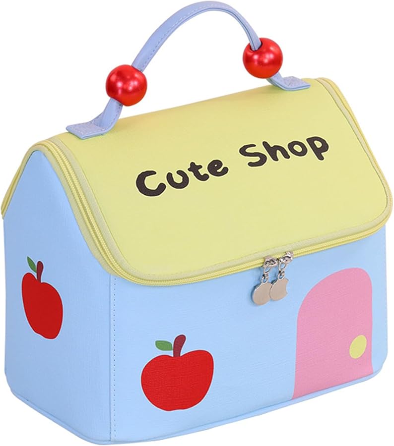 Sky Blue Large Capacity Travel Cosmetic Bag Washable Toiletry Storage Organizer - Image 1