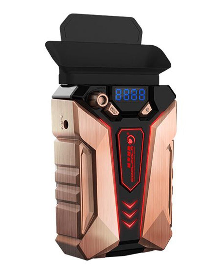 NIBEMINENT Portable Air Extracting Cooling Fan Rose Gold/Black/Red - Image 1