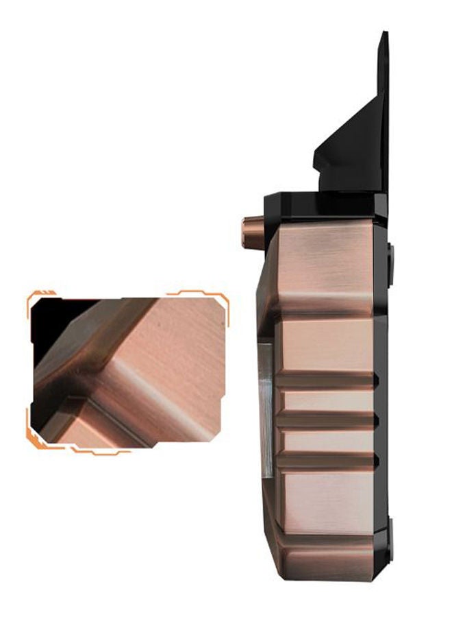 NIBEMINENT Portable Air Extracting Cooling Fan Rose Gold/Black/Red - Image 2