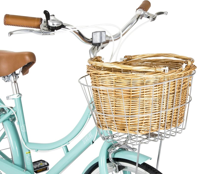 Spartan Platinum 24-Inch City Bike | 24-Inch Wheel Size | Adjustbale Seat | With Basket And Carrier| Turquoise Color - Image 3
