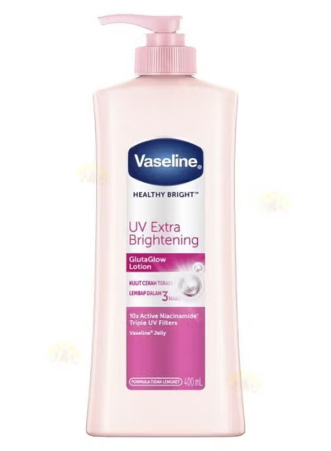 Vaseline UV Extra Brightening Gluta Glow Lotion 400 ML