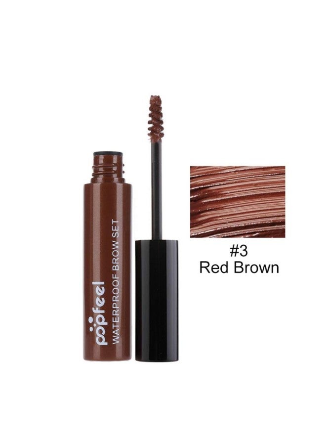 klarako Waterproof Brow Gel Professional 4 Colors Eyebrow Mascara Waterproof Long Lasting Eyebrow Gel for Eyebrow Makeup,Eyebrow Gel Enhancer