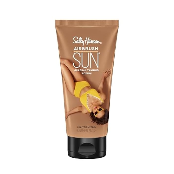 Sally Hansen Airbrush Legs, Gradual Tanning Lotion Light to Medium 5.9 Oz - Image 1